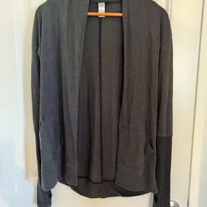 Alternative Charcoal Open Front Cardigan